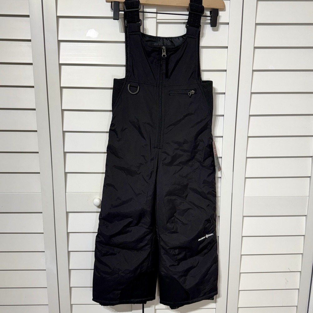 Outdoor Gear Toddler Peak Snow Bib Black Kids Boys Girls Winter Pants Size 4 NWT